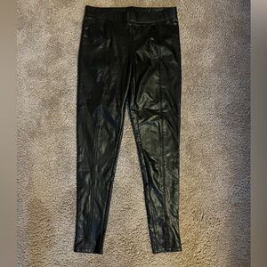 Pink Lily All You Could Want Black Faux Leather Leggings